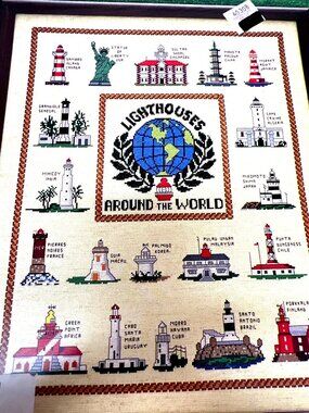 RARE Lighthouses Around The World Cross-Stitch Pattern By Tree Trunk Designs
